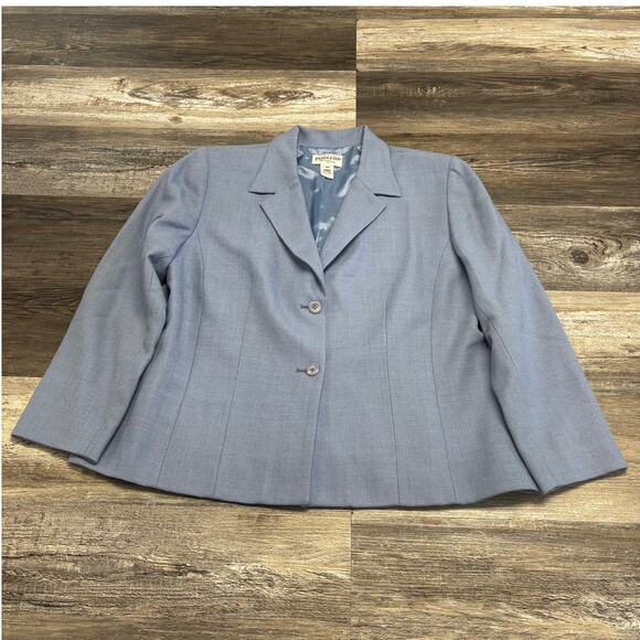 Vintage Pendleton Blue Womens 16W Retro Single Breasted Wool Blazer Preppy - Picture 2 of 11